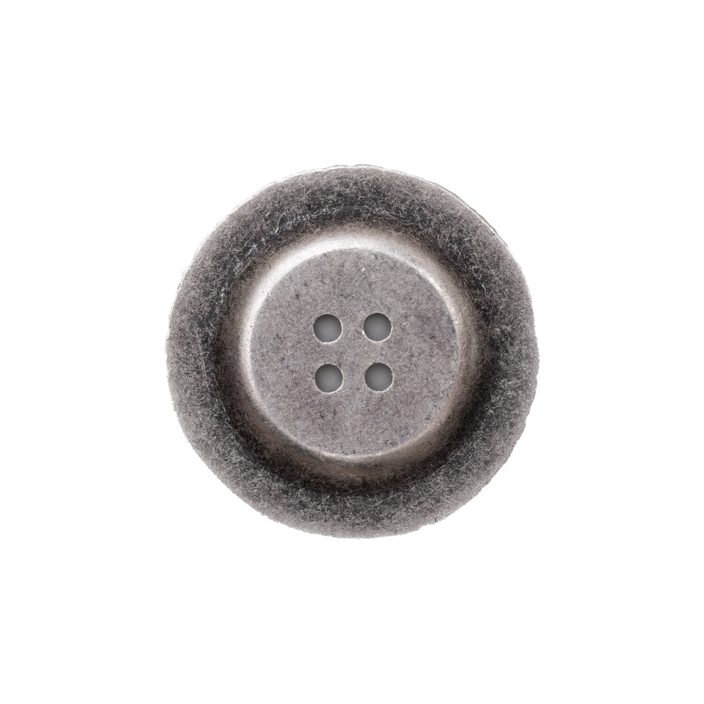 Italian Antique Silver Ornate Metal Zamac Button - 36L/23mm - Joann Fabrics