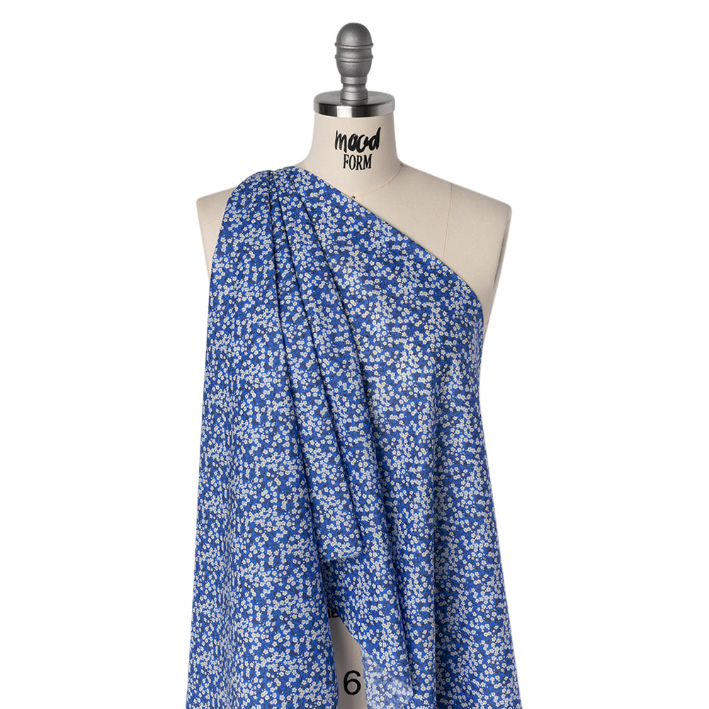 Liberty Fabrics Tana Lawn® - Mitsi Valeria Dark Blue - Cobalt and Navy Cherry Blossoms - Joann Fabrics