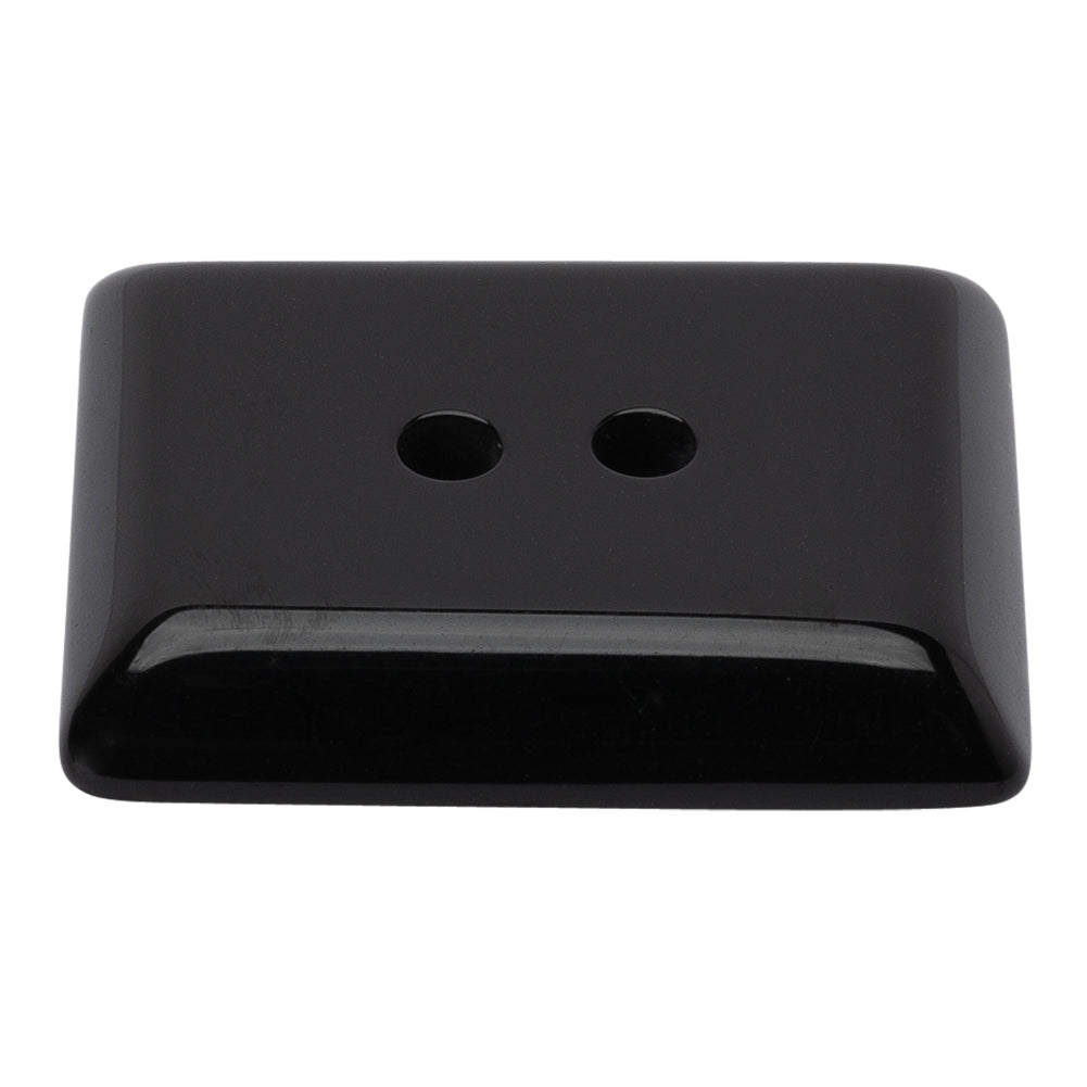 Rectangular Plastic 2-Hole Button - 60L/38mm - Black - Joann Fabrics