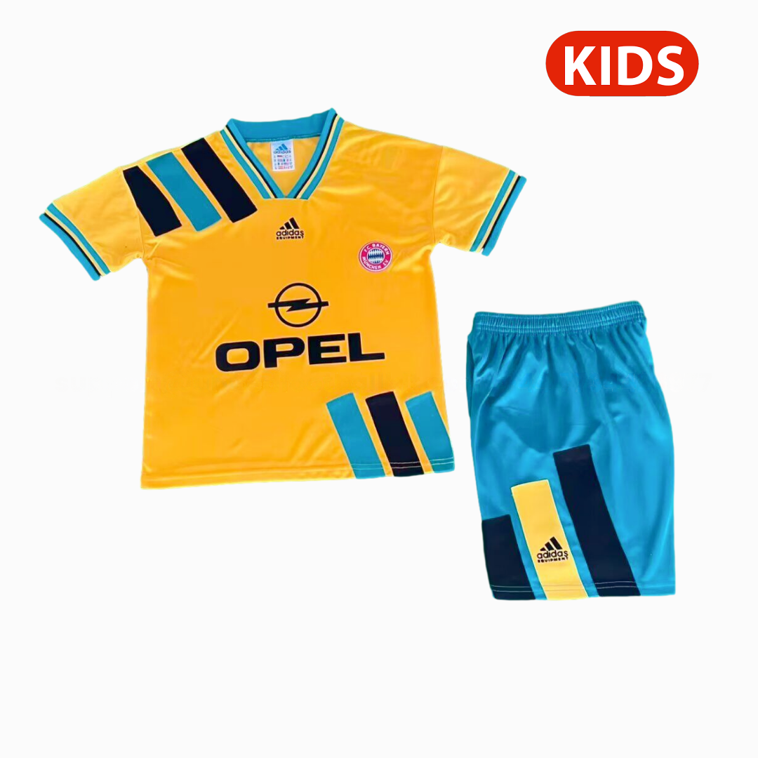 Retro Bayern Munich 1993-96 Away Kids Kit - UnitedFutballJersey