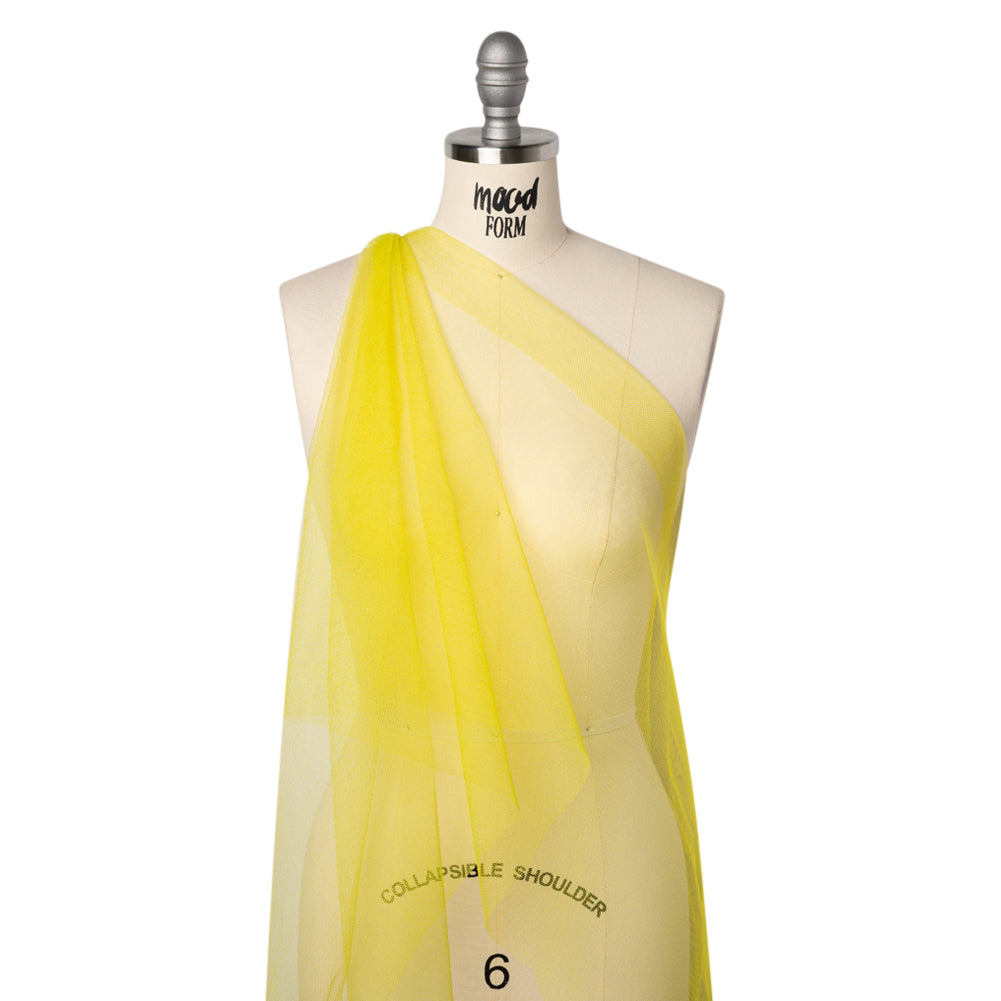 Stiff Polyester Tulle - Lemon Yellow - Famous Australian Designer Deadstock - Joann Fabrics