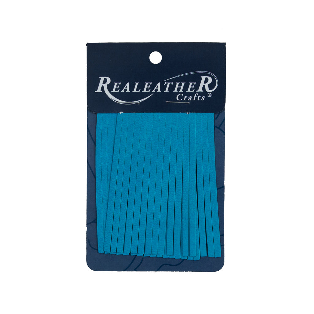 Realeather Dark Turquoise Deerskin Fringe Trim - Joann Fabrics