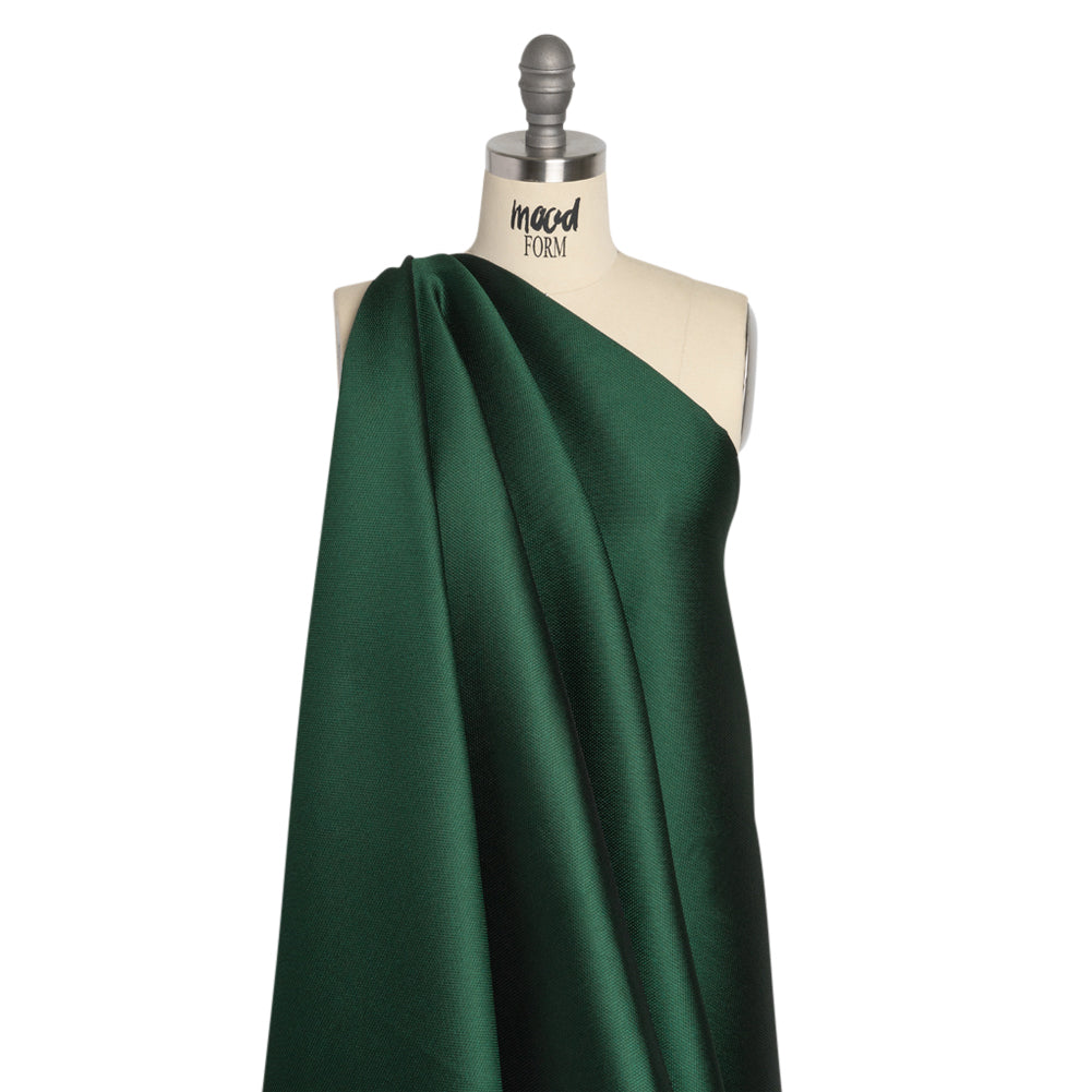 Polyester and Silk Mikado Pique Made in Italy - Forest - Premium Collection - Joann Fabrics
