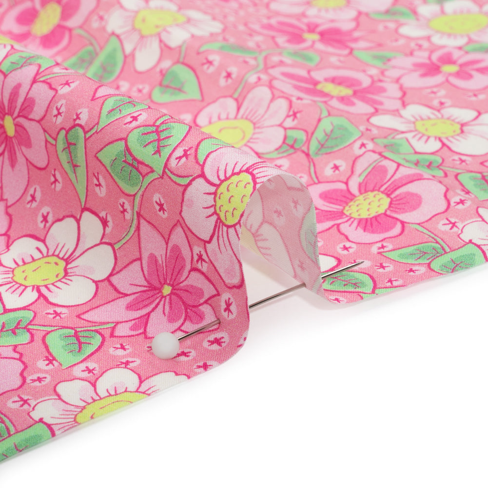 Mood Exclusive Pink Daisy Dipper Cotton Poplin - Joann Fabrics