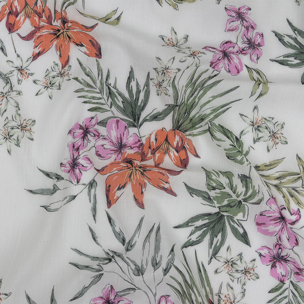 Mood Exclusive White Delicate Indulgence Crinkled Cotton Voile - Joann Fabrics