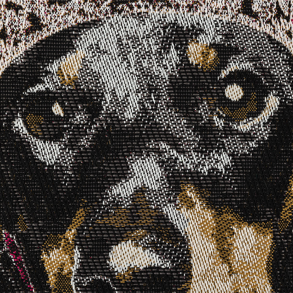 French Fuchsia Crowned Dachshund Oversized Square Patch - 18.875