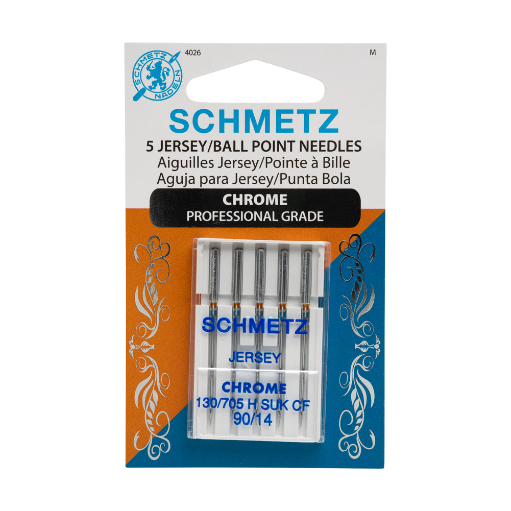 Schmetz Chrome Jersey/Ball Point Machine Needles - 90/14 - 5 ct - Joann Fabrics