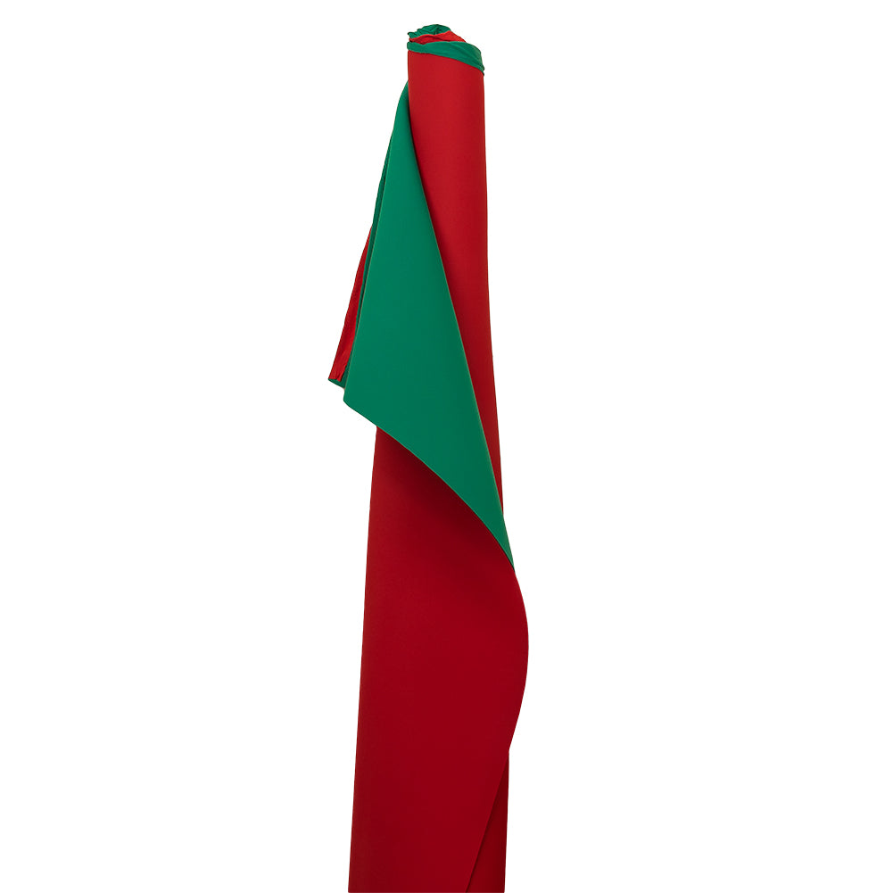 Double Faced Stretch Neoprene 3yd Bundle - Tango Red and Alpine Green - Wave Collection - Joann Fabrics