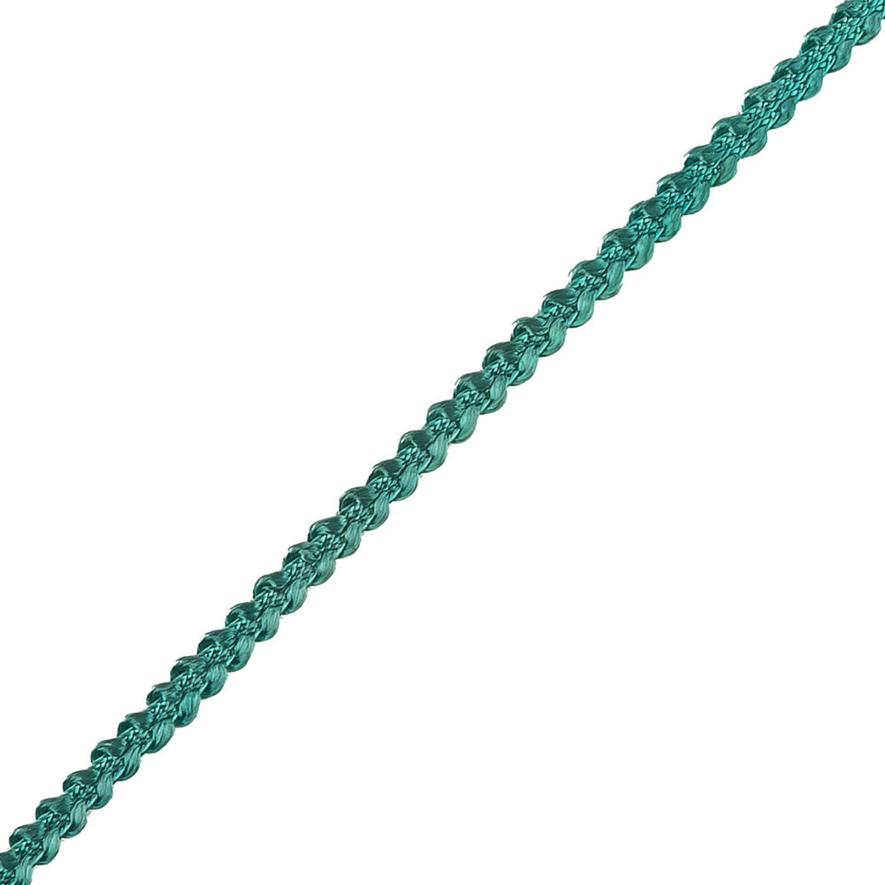 Teal Cotton Blend Braided Trim - 0.1875