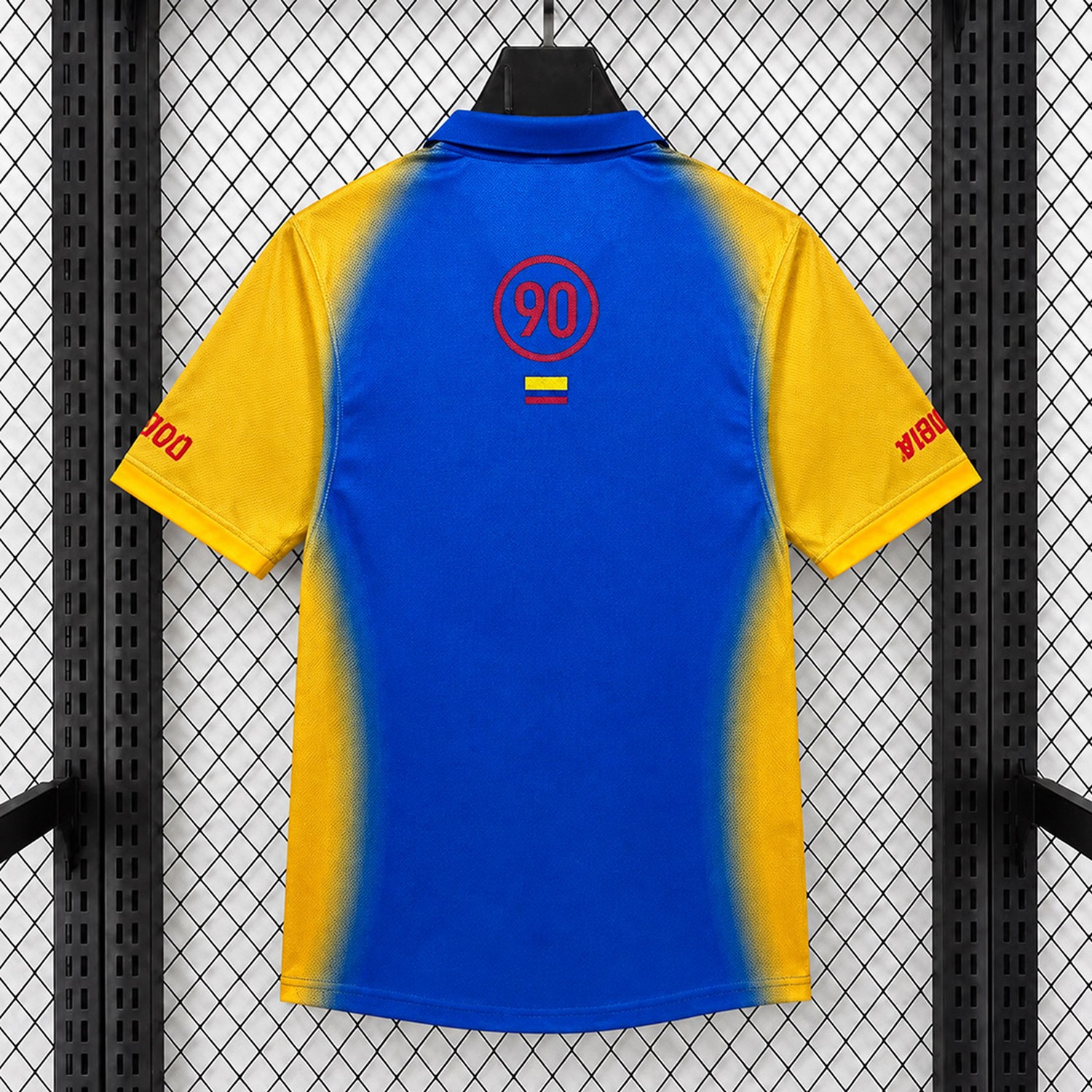 Colombia 2026 x Travis Scott Cactus Jack Total 90 Blue Yellow Special Jersey - Fans Version - UnitedFutballJersey