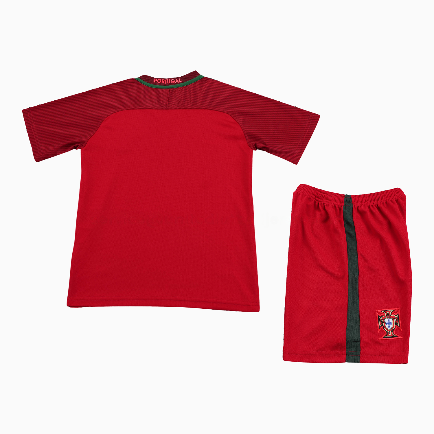 Retro Portugal 2016 Home Kids Kit - UnitedFutballJersey