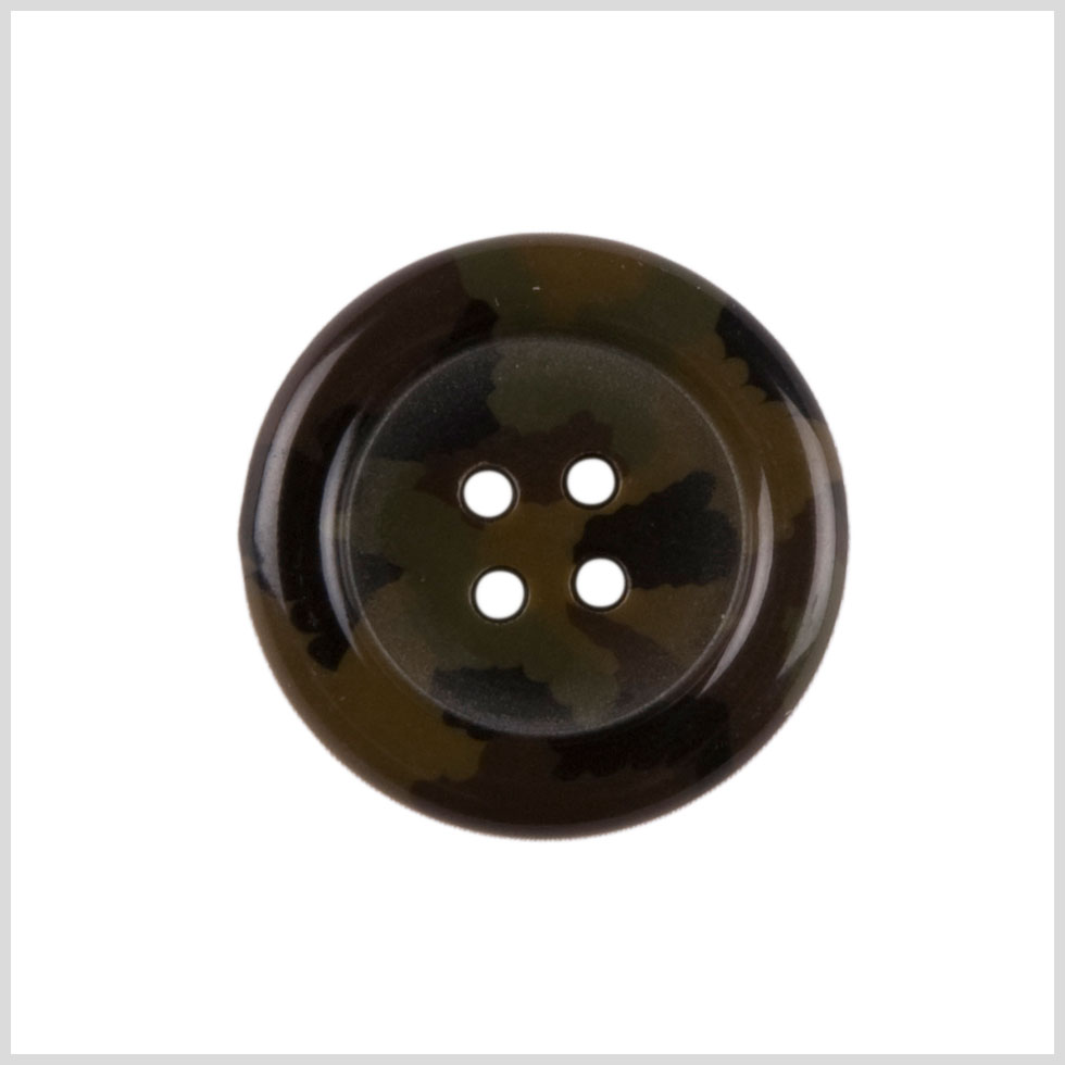 Green Black Plastic Coat Button - 44L/28mm - Joann Fabrics