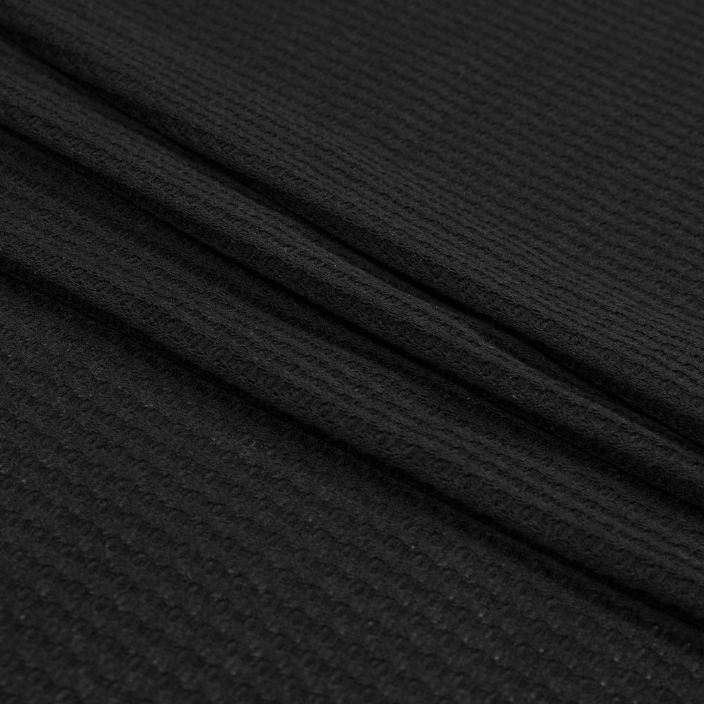Waffle Sweater Knit - Black - Percy Collection - Joann Fabrics