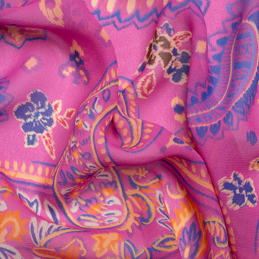 Mood Exclusive Pink Attraction of Pattern Viscose Georgette - Joann Fabrics