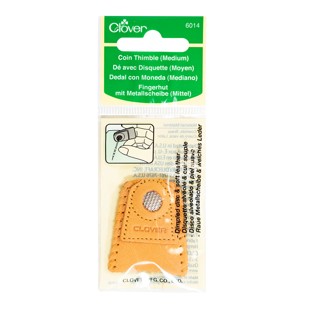 Clover Leather Coin Thimble - Medium - Joann Fabrics