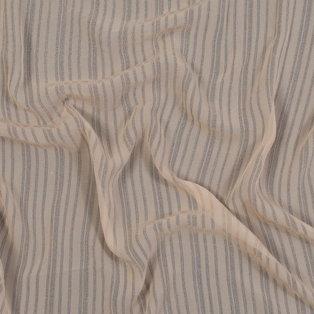 Nude Tonal Striped Gauzy Silk - Joann Fabrics