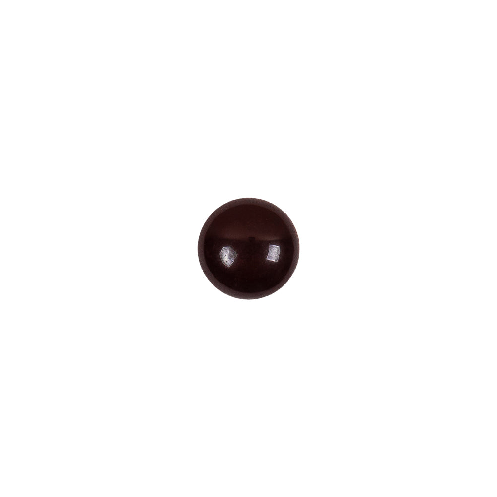 European Brown Half Domed Self Black Glass Button - 12L/7.5mm - Joann Fabrics