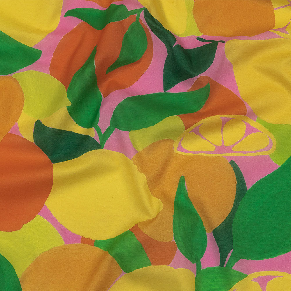 Cotton Voile - Citrus Fruits - Zest Friends Print - Mood Exclusive Citrus Collection - Joann Fabrics