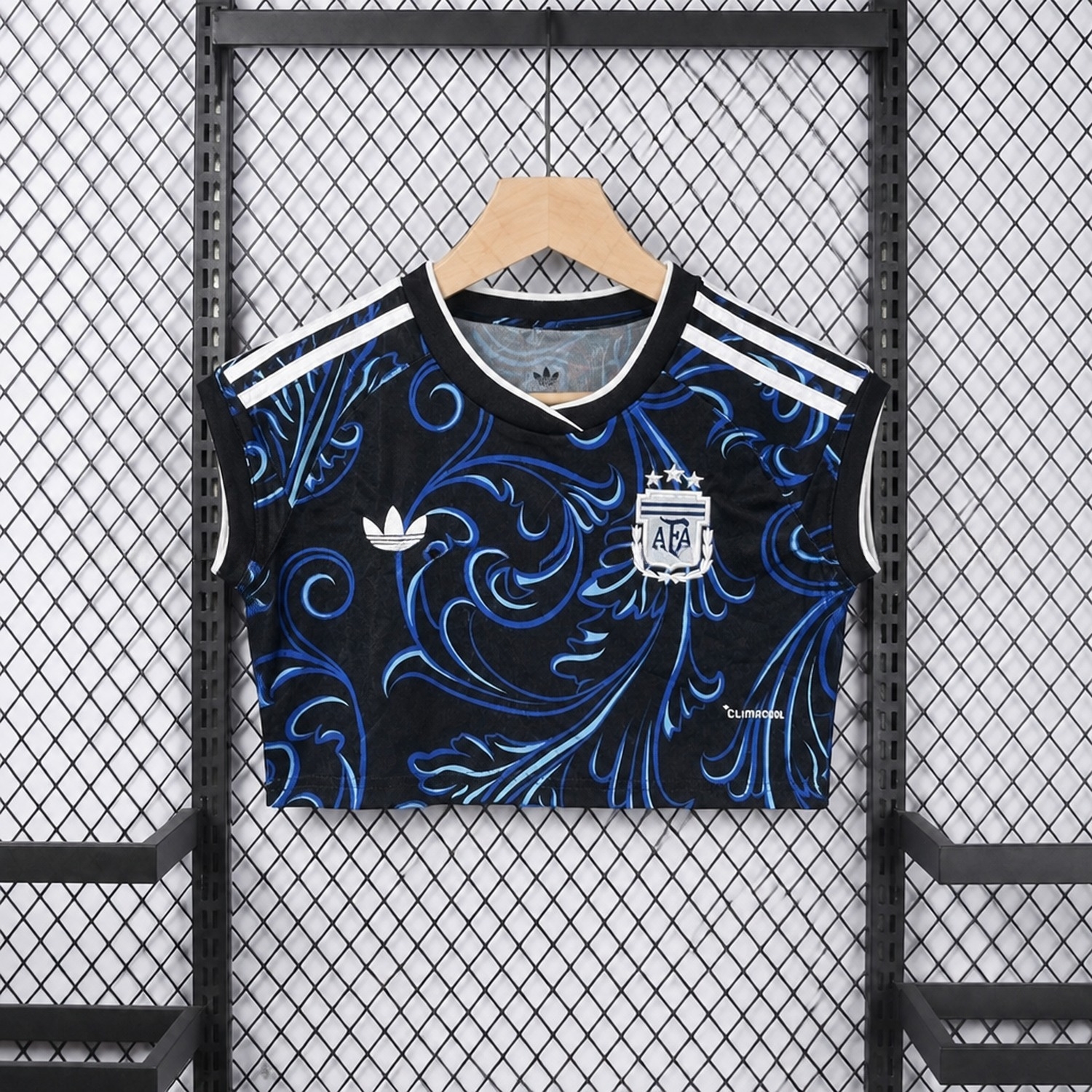 Women's Argentina 2026 Away Cropped Sleeveless Jersey - Fans Version - UnitedFutballJersey