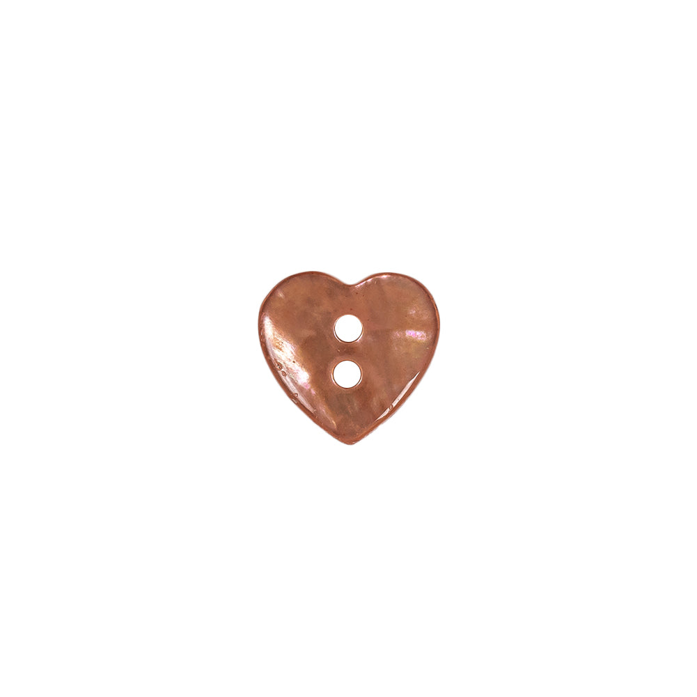 Italian Pink Heart-Shaped Shell Button - 18L/11.5mm - Joann Fabrics