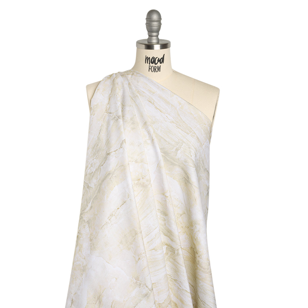 Stonehenge Wide Backing Quilting Cotton by Northcott - Cream Marble 10 Abstract Stone, 108