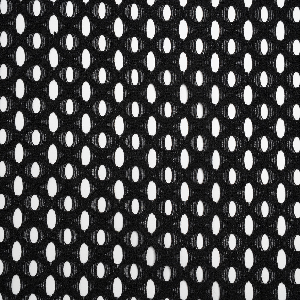 Nylon and Cotton Novelty Knit Re-Embroidered Lace - Oval Lattice - Designer Deadstock - Joann Fabrics
