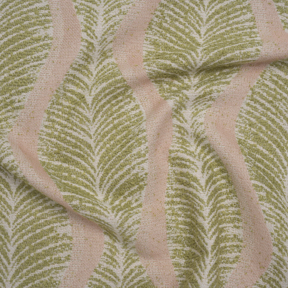 Polyester and Cotton Boucle Jacquard - Garden Leaf Ogee Waves - British Imported - Joann Fabrics