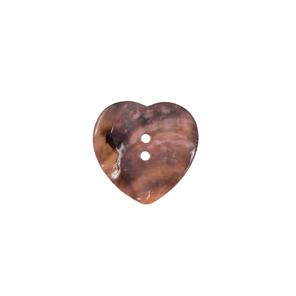 Italian Pink Heart-Shaped Shell Button - 24L/15mm - Joann Fabrics