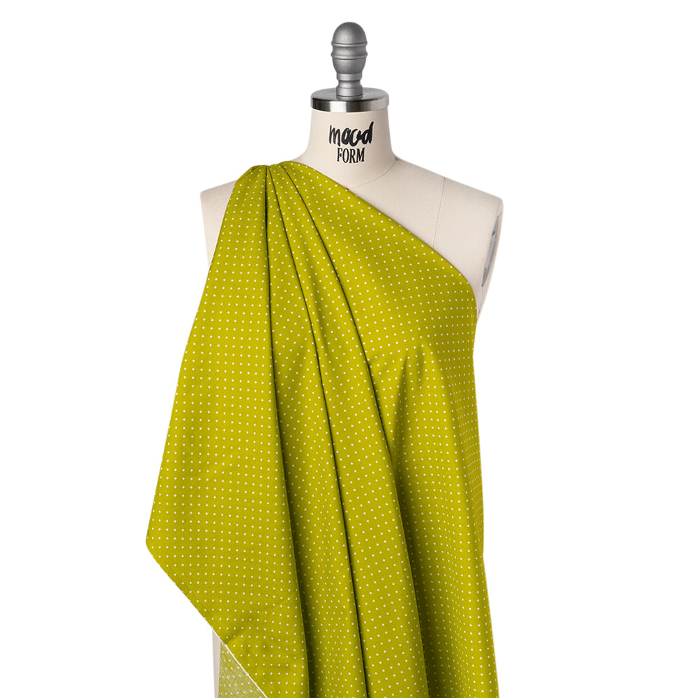 Printed Quilting Cotton by Heather Bailey for FIGO Studio - Chartreuse Lottie Dot Square Polka Dots - Pop Sugar Collection - Joann Fabrics