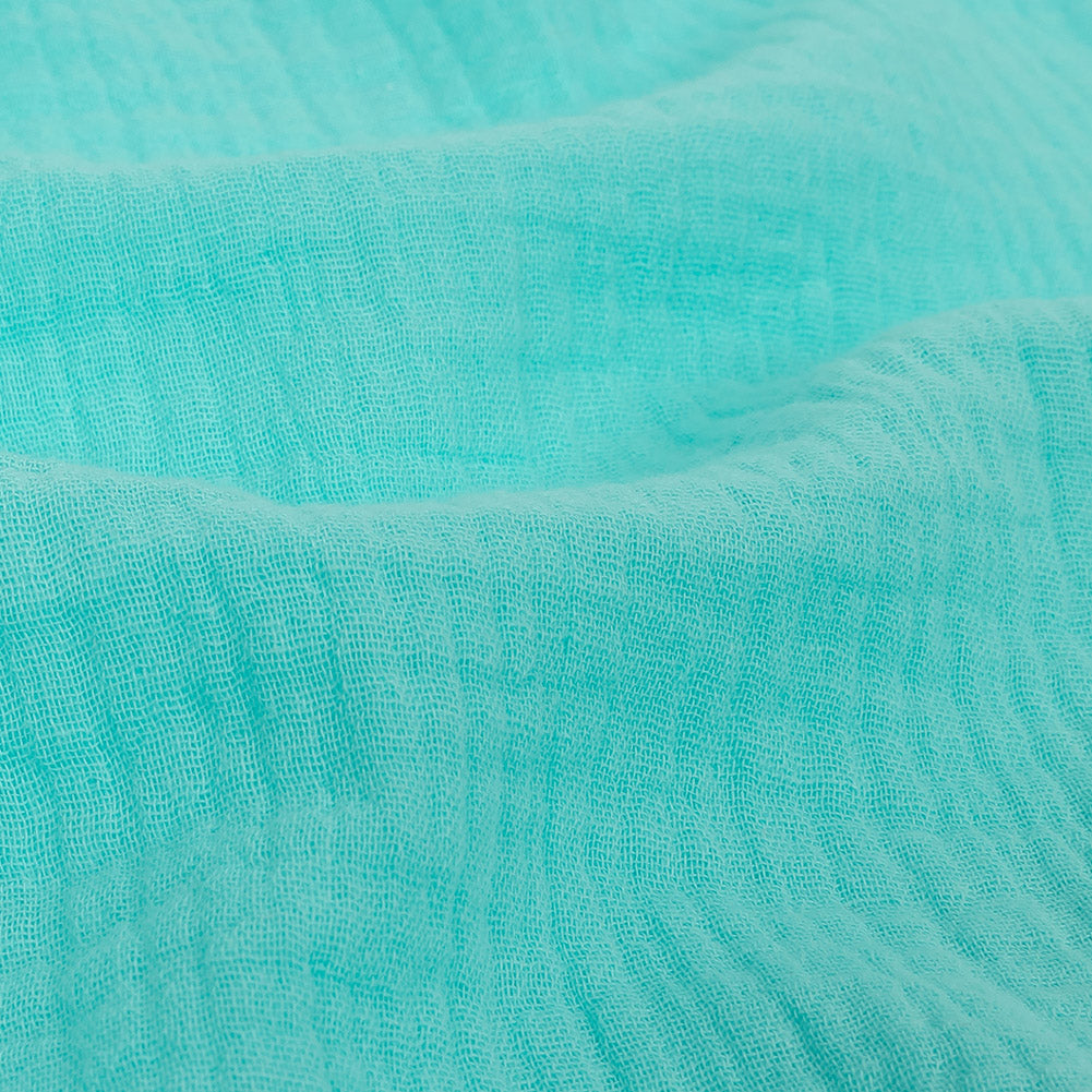Double Cotton Gauze - Aqua - Talamanca Collection - Joann Fabrics