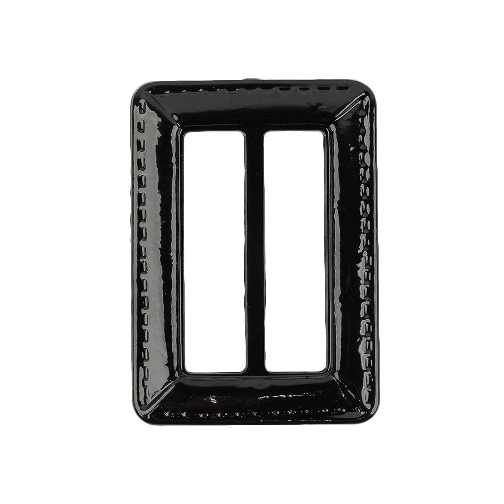Italian Black Faux Leather Slider - 2.125
