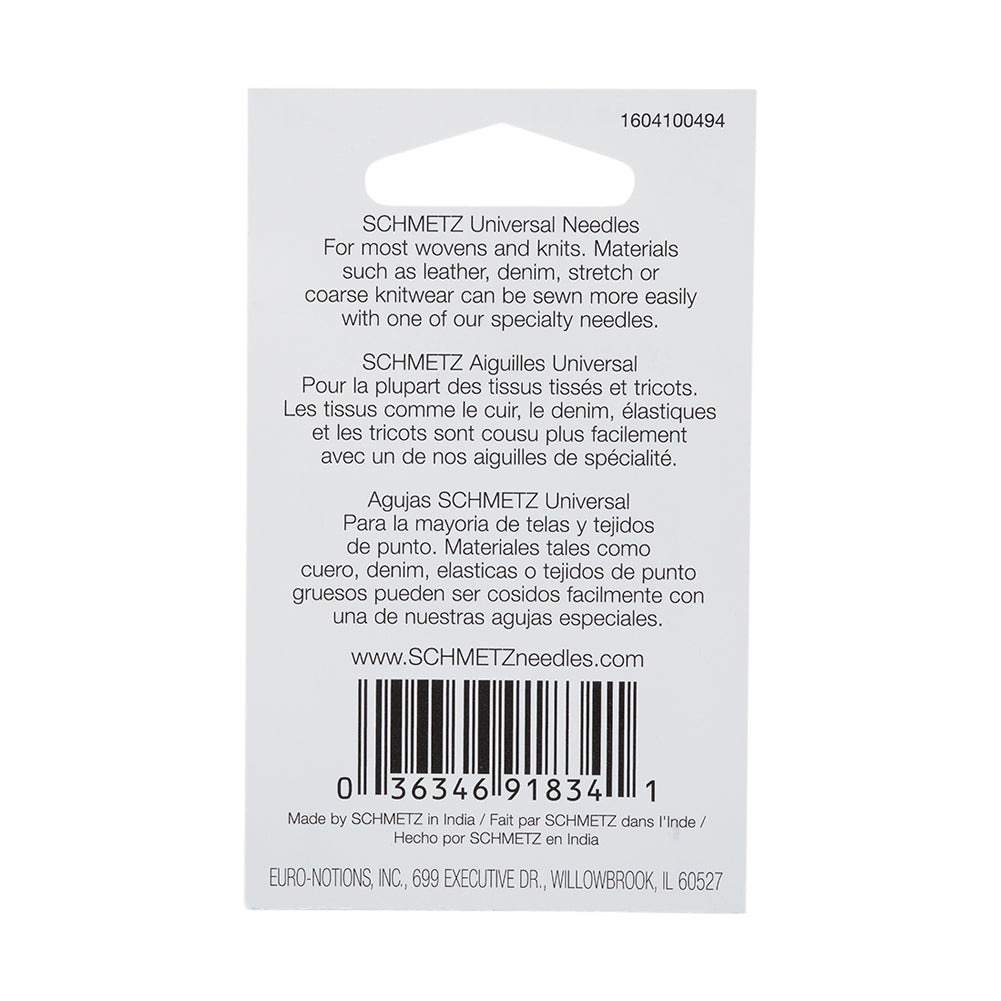 Schmetz Universal Machine Needles - 90/14 - 10 ct - Joann Fabrics