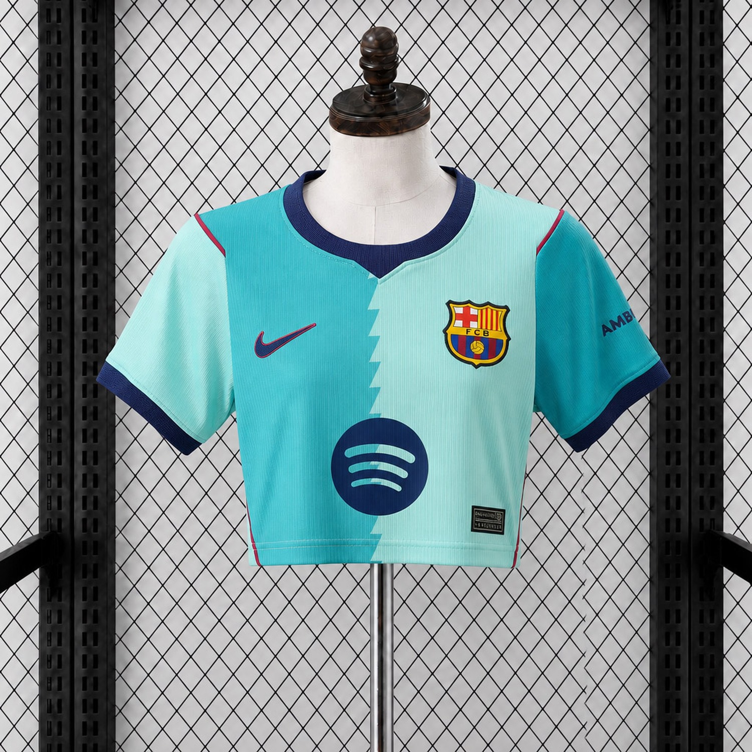 Women's Barcelona 26-27 Third Cropped Jersey - Fans Version - UnitedFutballJersey