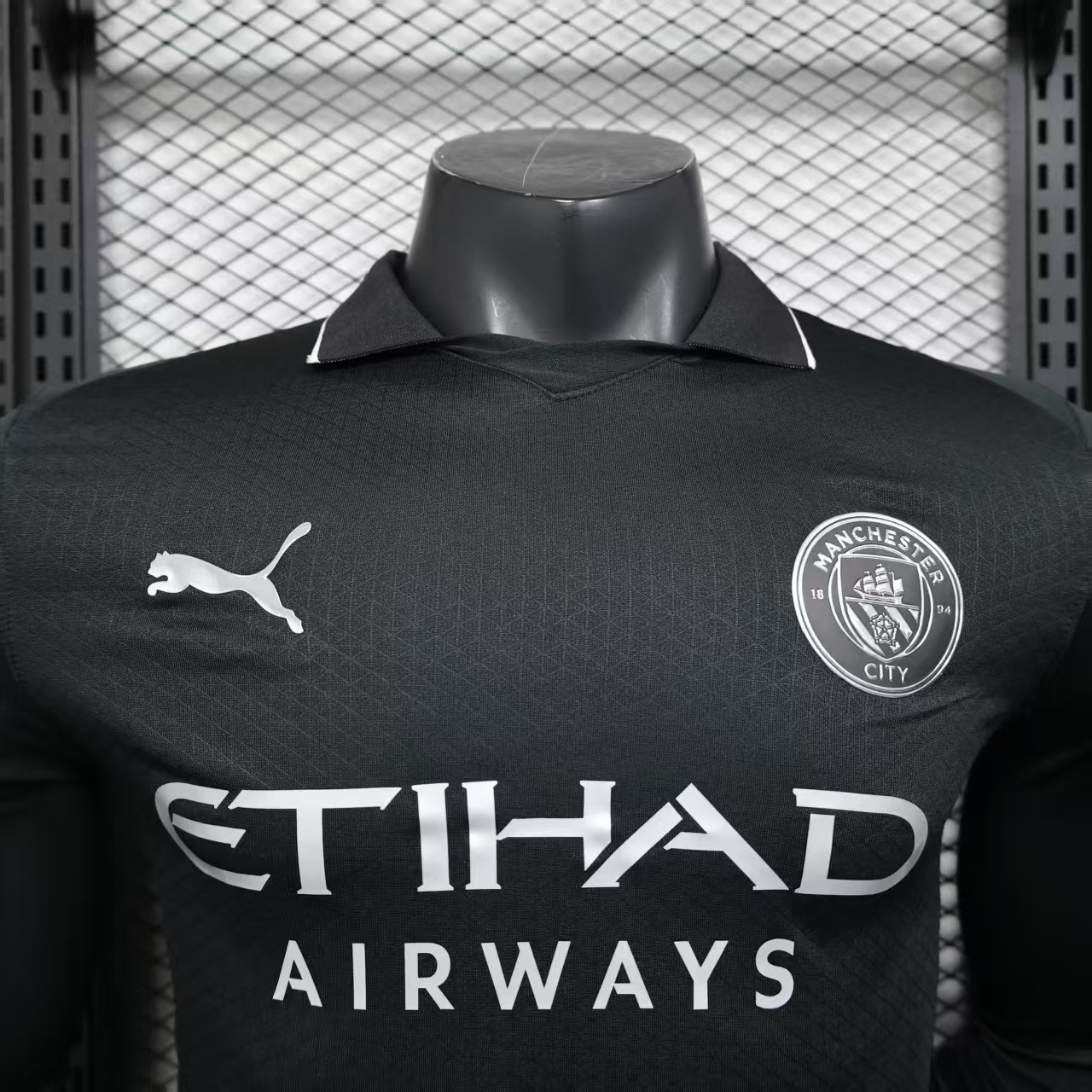 2025/2026 Long Sleeve Player Version Manchester City Away Football Shirt 1:1 Thai Quality