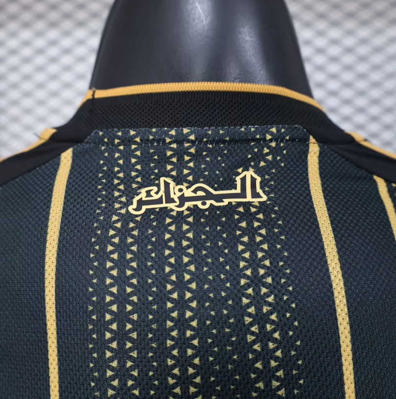 2026 Player Algeria National Team Training Suit Black Football Shirt 1:1 Thai Quality