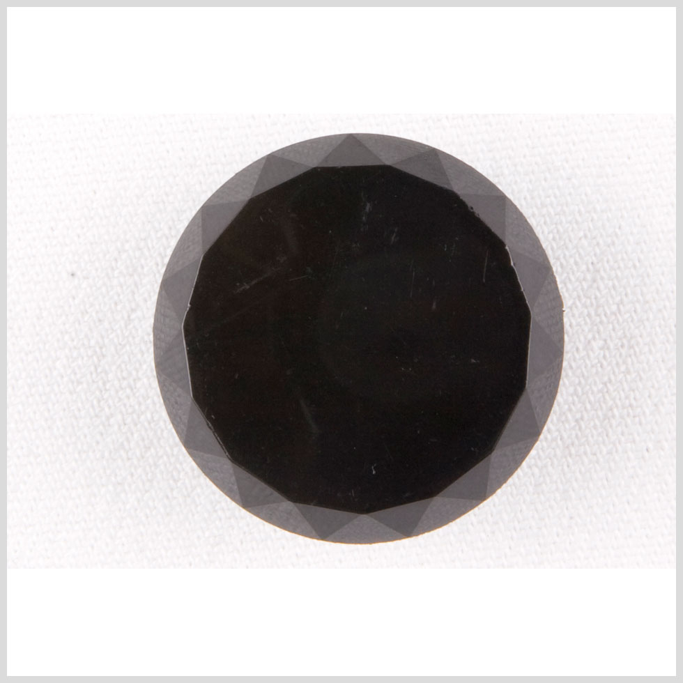 Plastic Shank Back Button - 36L/23mm - Black Faceted Edge - Joann Fabrics