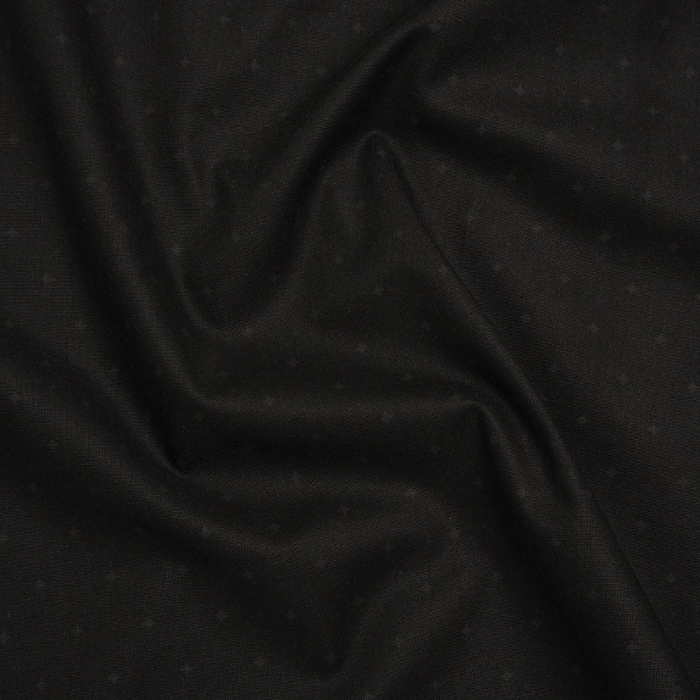 Printed Quilting Cotton by Ghazal Razavi for FIGO Studio - Black on Black Spark - Dusk Collection - Joann Fabrics