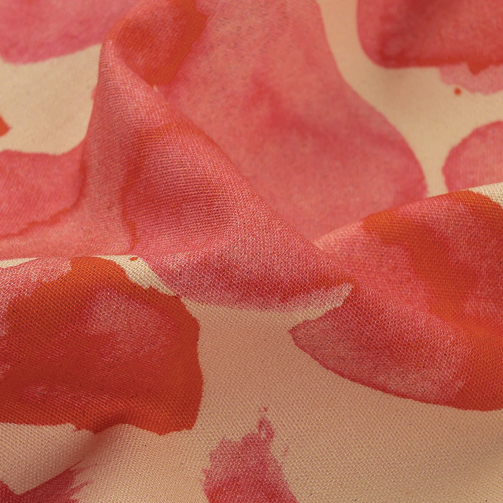Stretch Cotton Poplin Print - Pink Flower Blocks - Mood Exclusive Romantic Inclinations - Joann Fabrics