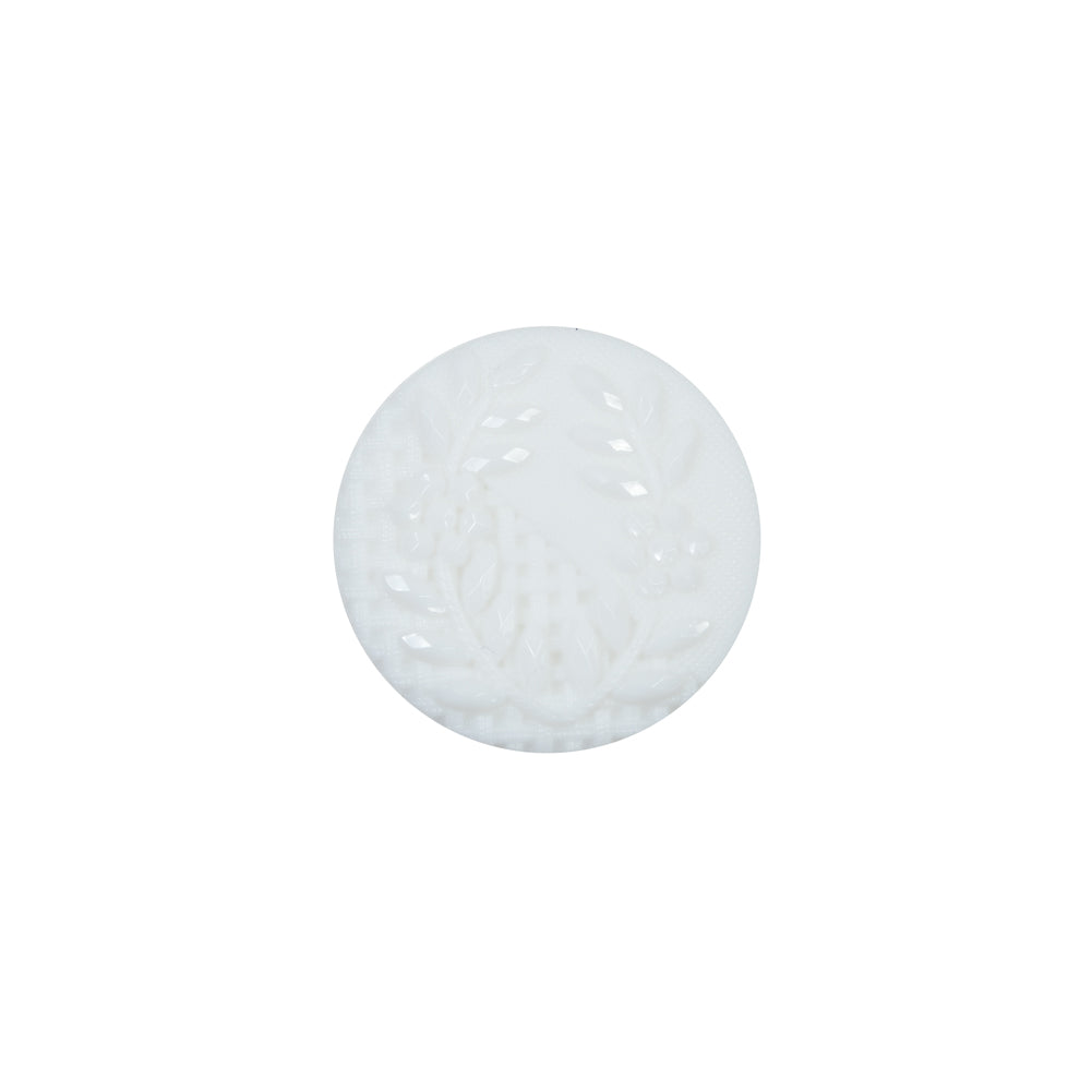 Italian Decorative White Shank Back Button - 24L/15mm - Joann Fabrics