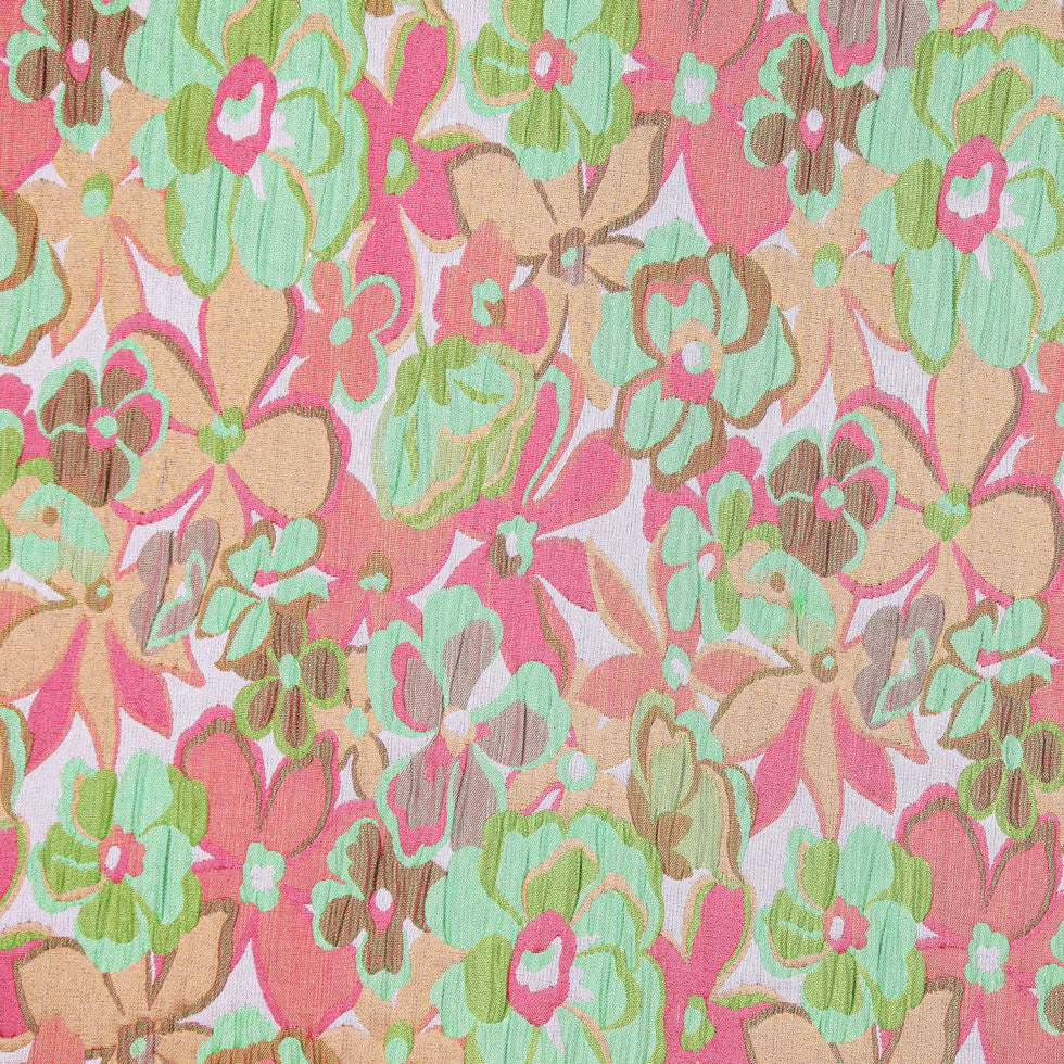 Italian Springtime Floral Polyester Brocade - Joann Fabrics