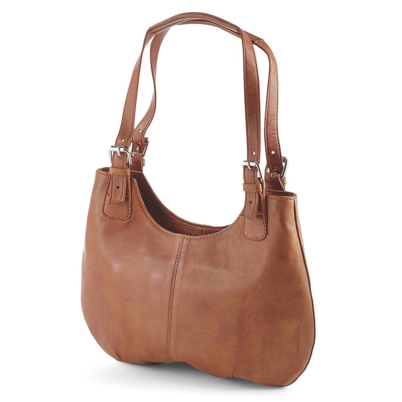 Buckle-Accent Leather Bag - Northstyle Catalog