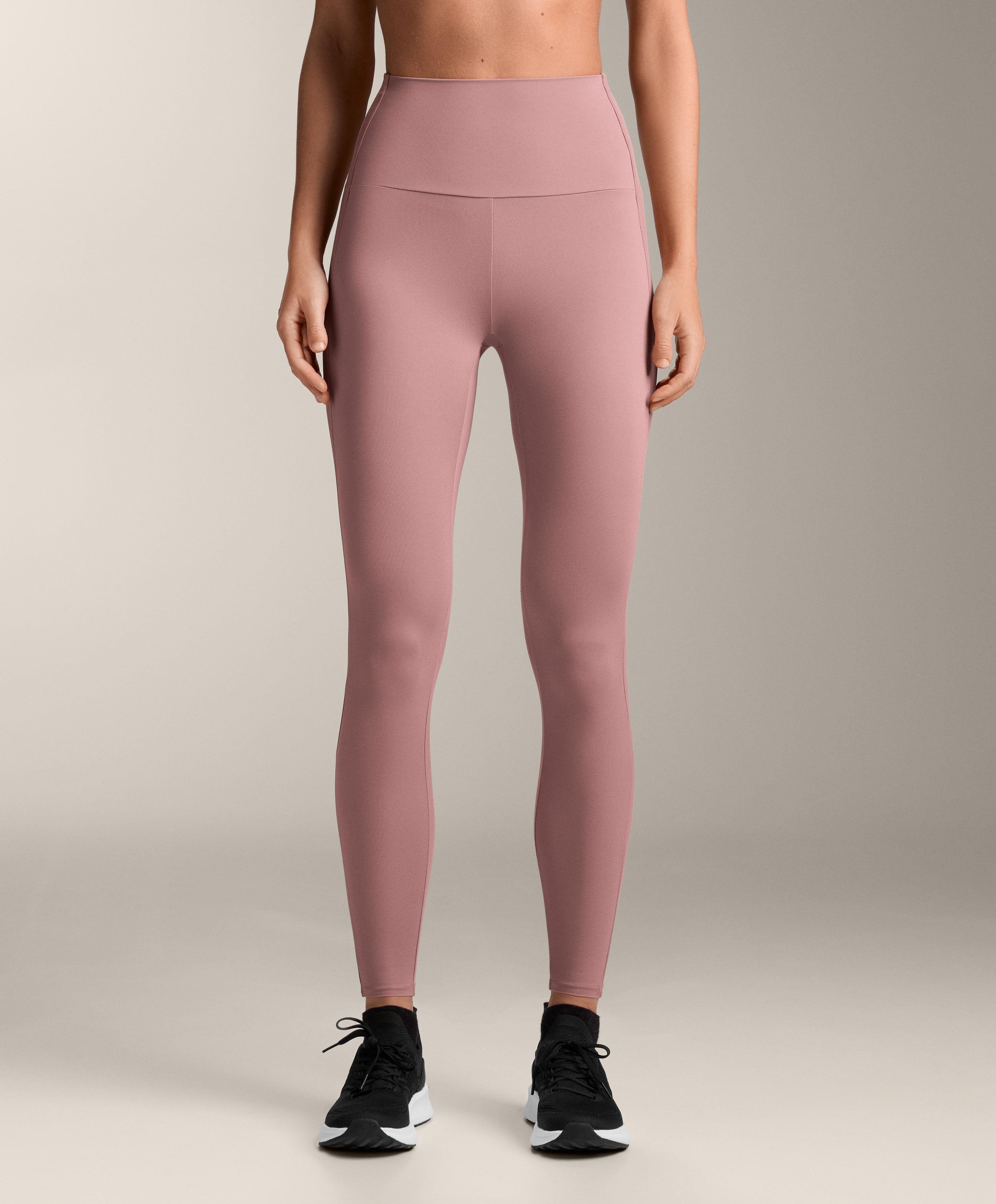 Comfortlux high-rise ankle-length rib leggings
