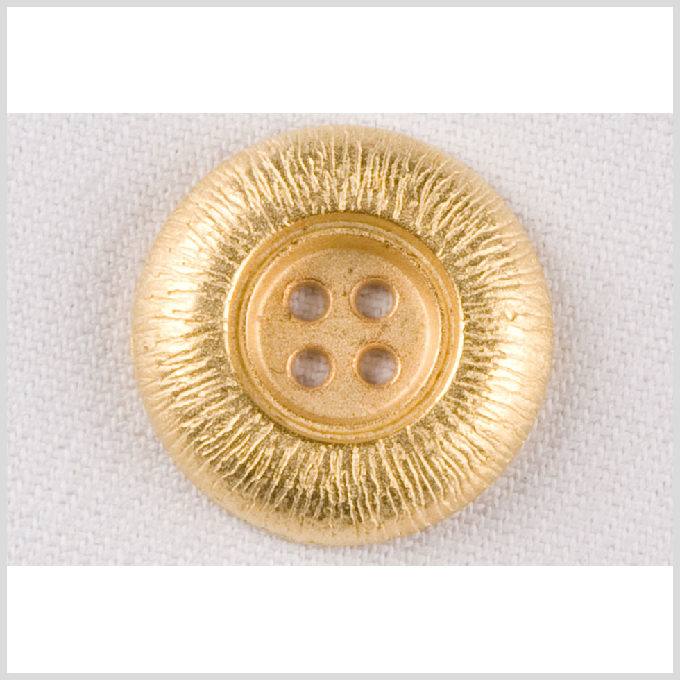 Metal 4-Hole Button - 36L/23mm - Gold Gathers Etched Rim - Joann Fabrics