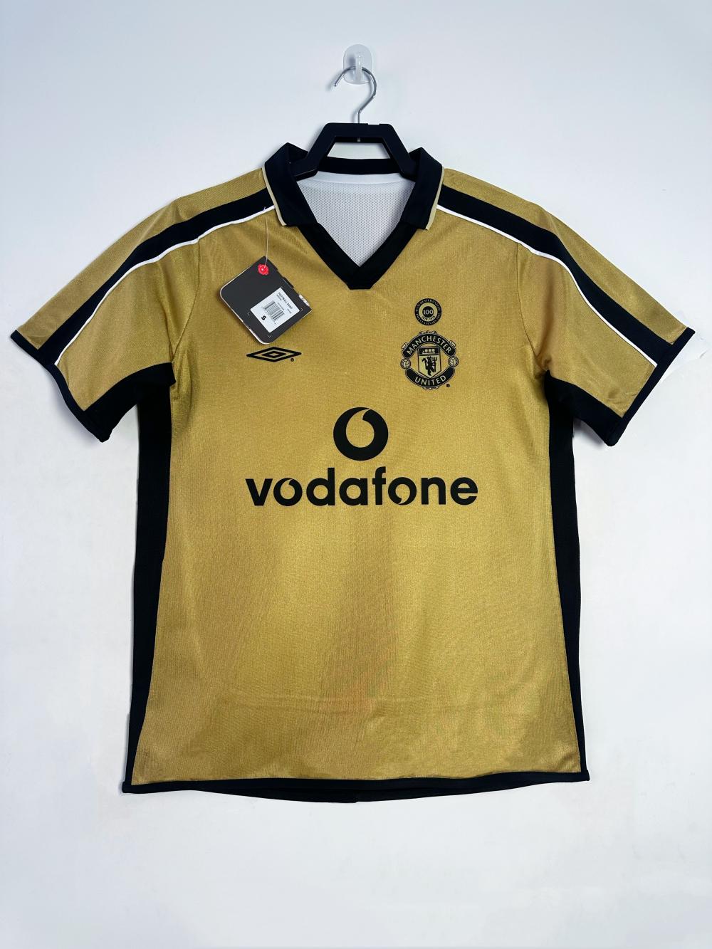 2001-2002 Retro Manchester United Double-sided Centennial Edition Football Shirt 1:1 Thai Quality