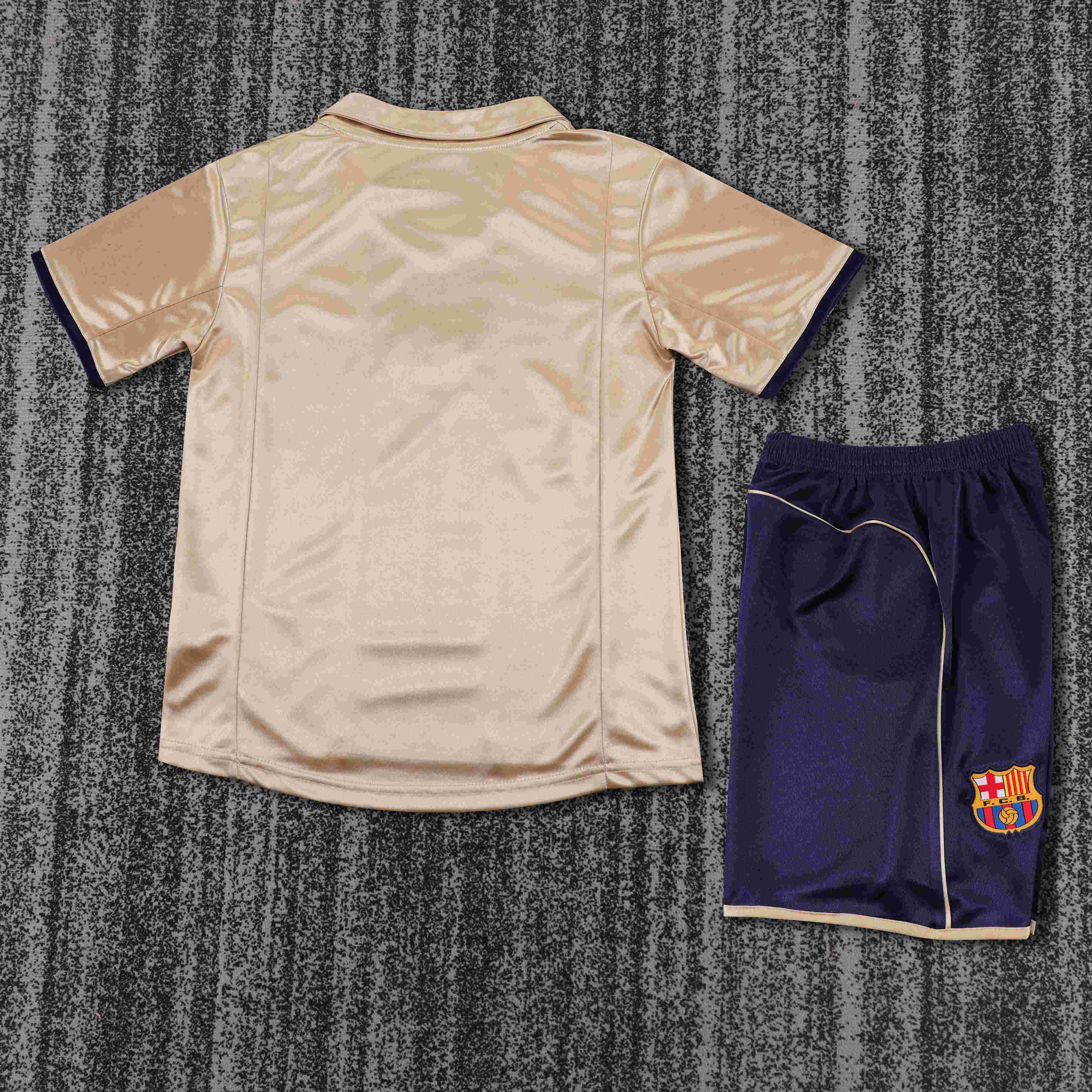 2001-2002 Retro Barcelona Away Football Shirt 1:1 Thai Quality Kids Size