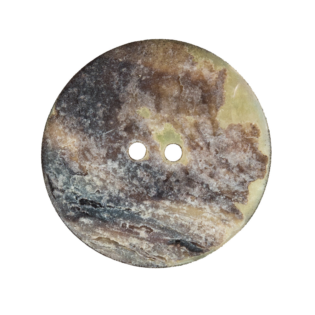 Italian Black and White Checkered Mother Of Pearl Button - 44L/28mm - Joann Fabrics