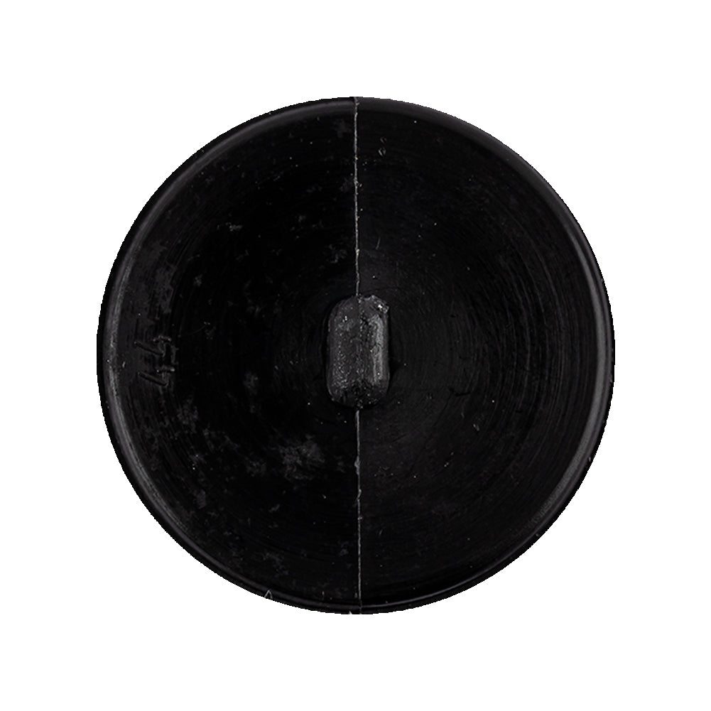 Italian Black Faceted Geometric Convex Shank Back Button - 44L/28mm - Joann Fabrics