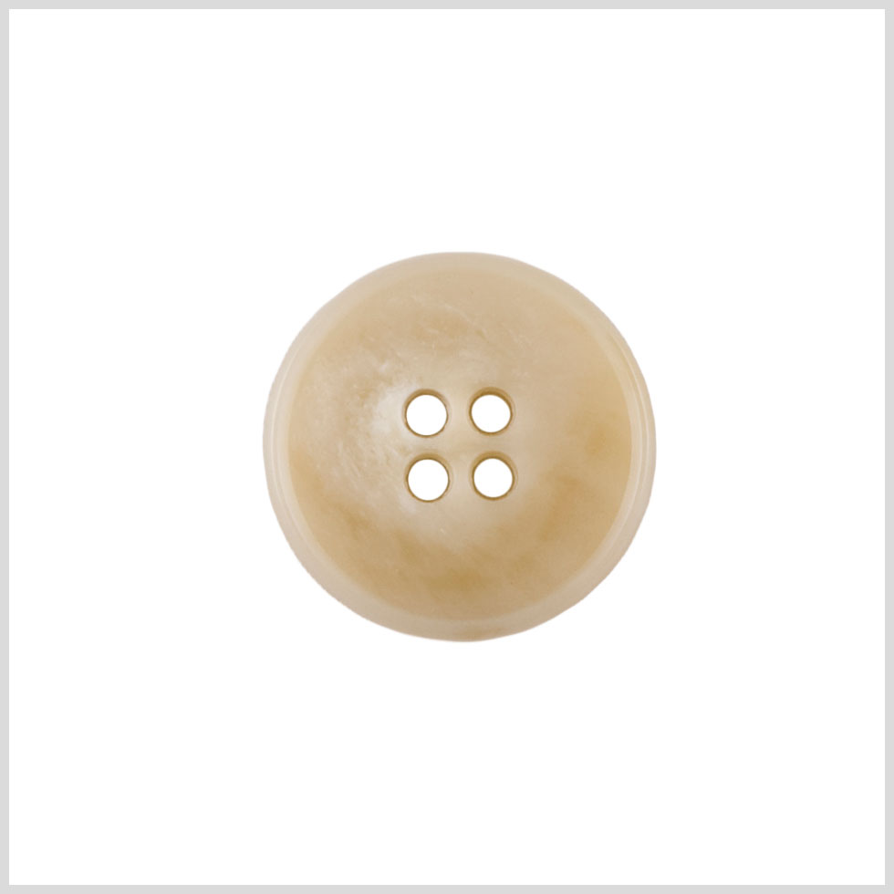 Plastic 4-Hole Button - 32L/20mm - Ivory Mottled Narrow Rim - Joann Fabrics