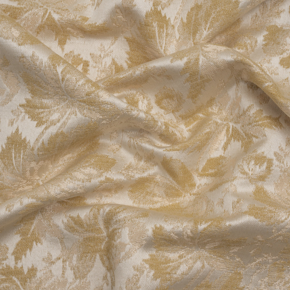 Drapery Jacquard - Linen Leaves and Buds - British Imported - Joann Fabrics