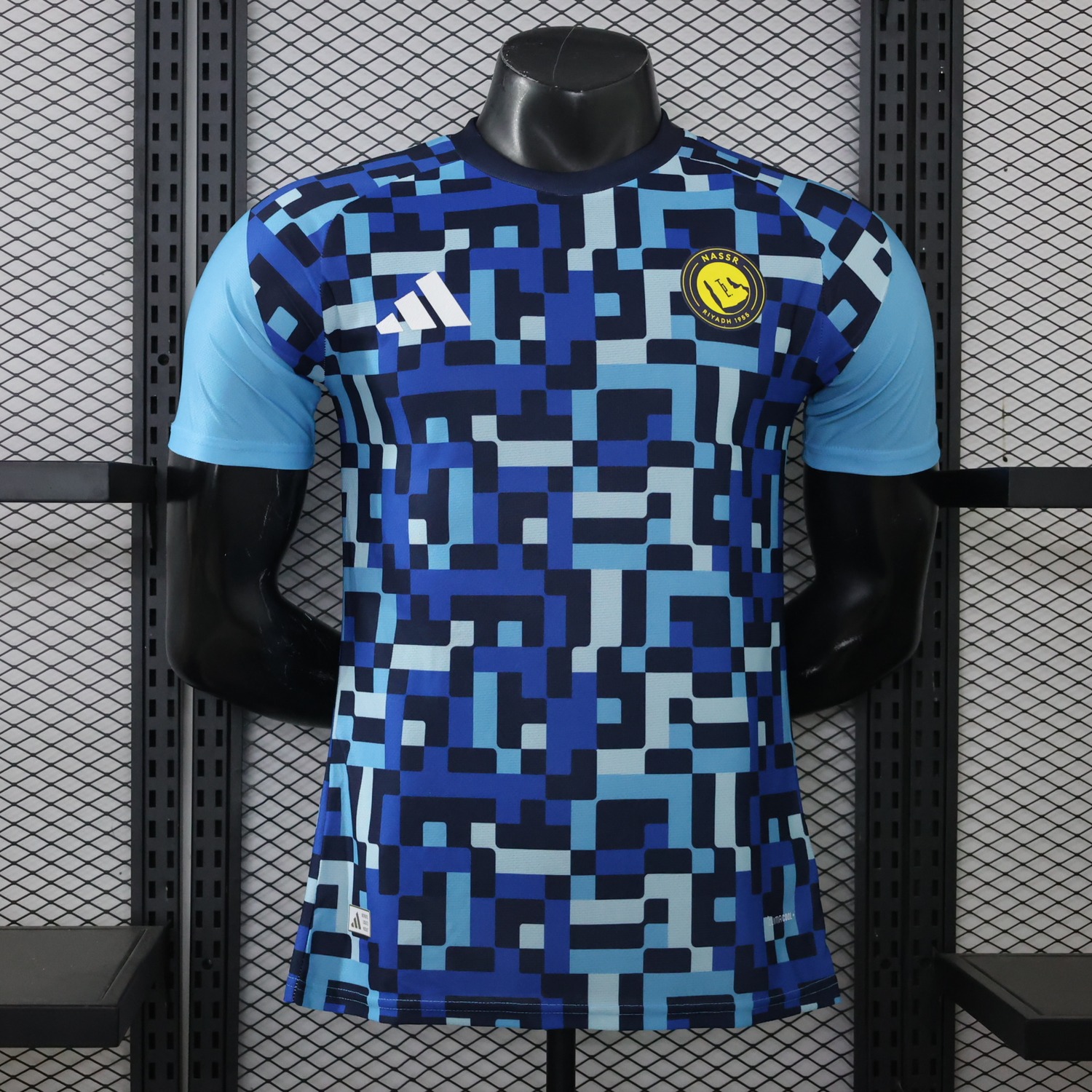 Al Nassr Riyadh Victory 26-27 Blue Pre-Match Training Jersey - Player Version - UnitedFutballJersey